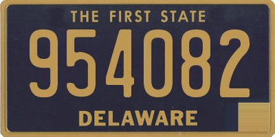 DE license plate 954082