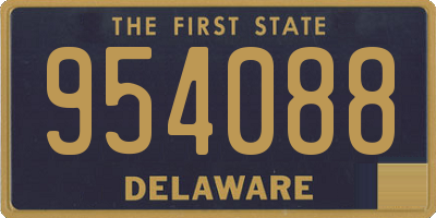 DE license plate 954088
