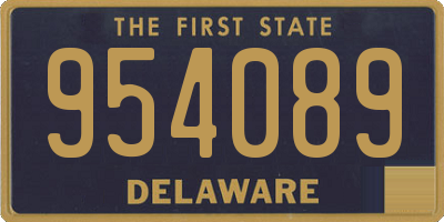 DE license plate 954089