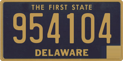 DE license plate 954104
