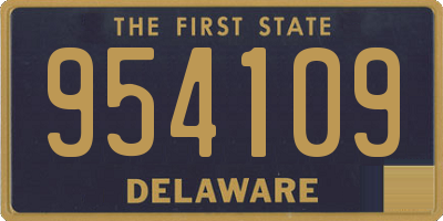 DE license plate 954109