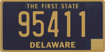 DE license plate 95411