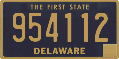 DE license plate 954112
