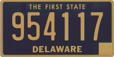 DE license plate 954117