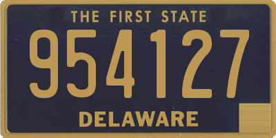 DE license plate 954127