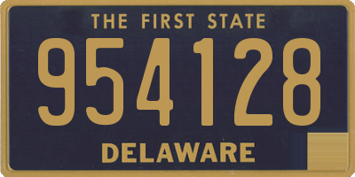 DE license plate 954128
