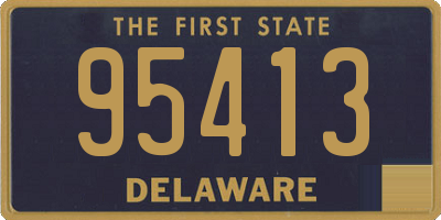 DE license plate 95413