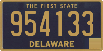 DE license plate 954133