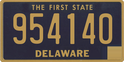 DE license plate 954140