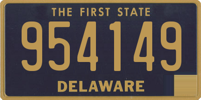 DE license plate 954149