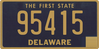 DE license plate 95415