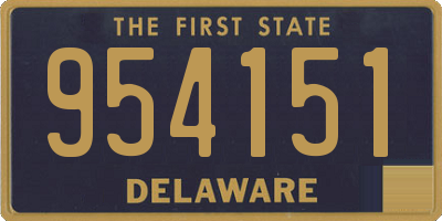 DE license plate 954151