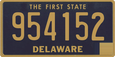 DE license plate 954152