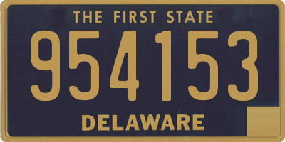 DE license plate 954153