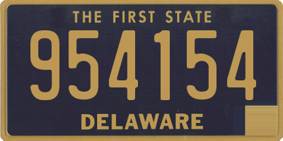 DE license plate 954154