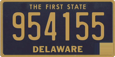 DE license plate 954155