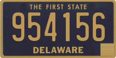 DE license plate 954156