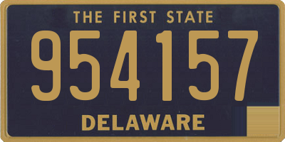 DE license plate 954157