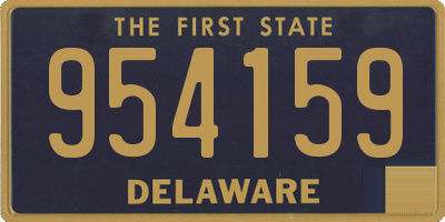 DE license plate 954159