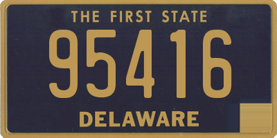 DE license plate 95416