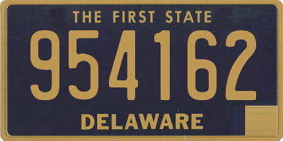 DE license plate 954162