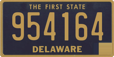 DE license plate 954164