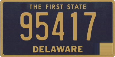 DE license plate 95417