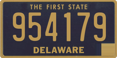 DE license plate 954179