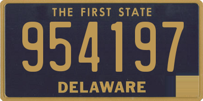 DE license plate 954197