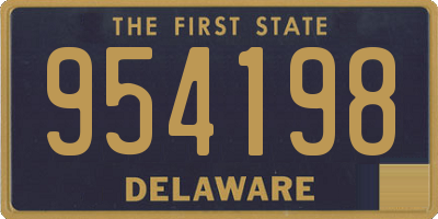 DE license plate 954198