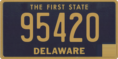 DE license plate 95420