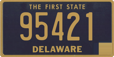 DE license plate 95421