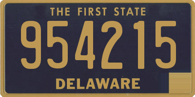 DE license plate 954215