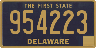 DE license plate 954223
