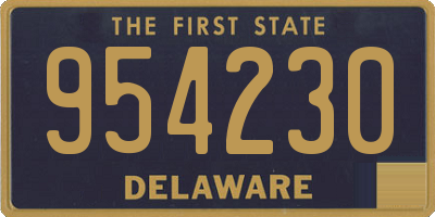 DE license plate 954230