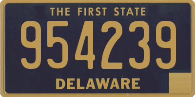 DE license plate 954239