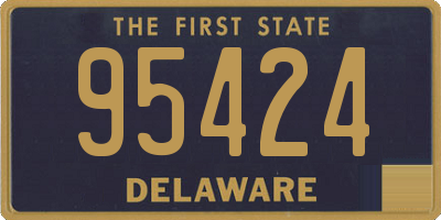 DE license plate 95424