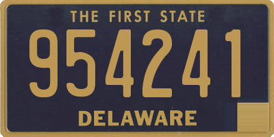 DE license plate 954241