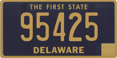 DE license plate 95425