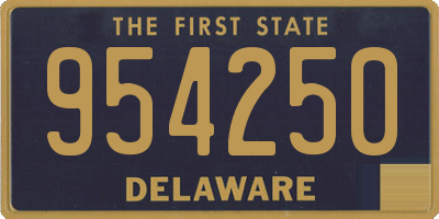 DE license plate 954250