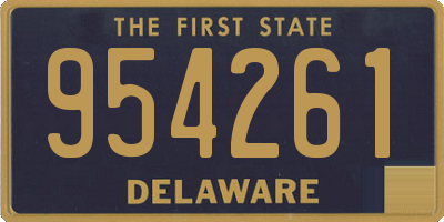 DE license plate 954261