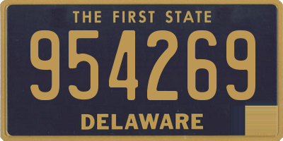 DE license plate 954269
