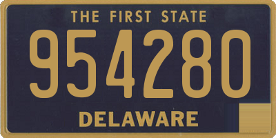 DE license plate 954280