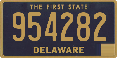 DE license plate 954282