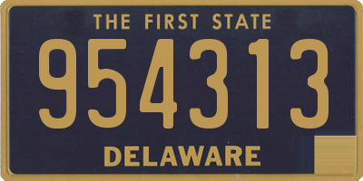 DE license plate 954313