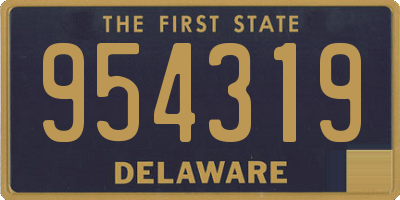 DE license plate 954319