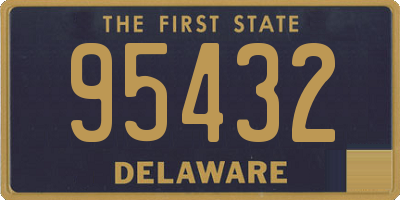 DE license plate 95432