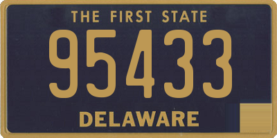 DE license plate 95433