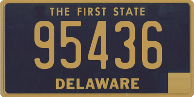 DE license plate 95436