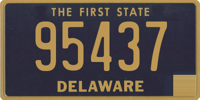 DE license plate 95437